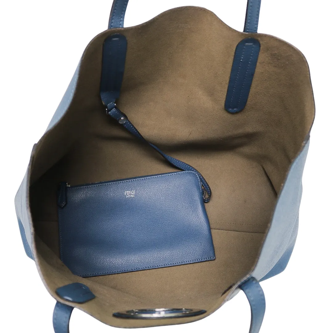 FENDI VITELLO VIENNA ENAMEL F SHOPPING TOTE