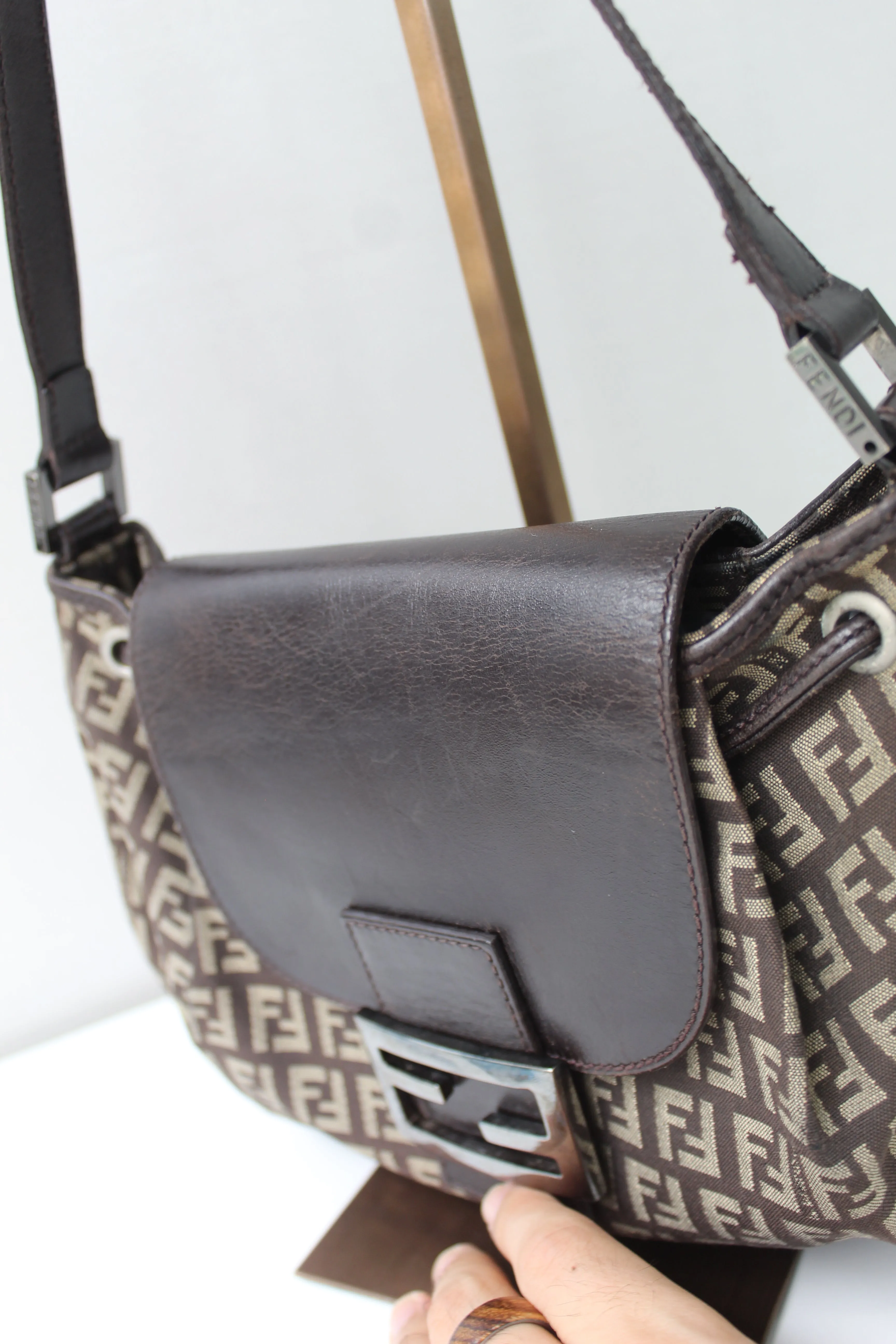Fendi Zucca Baguette Bag
