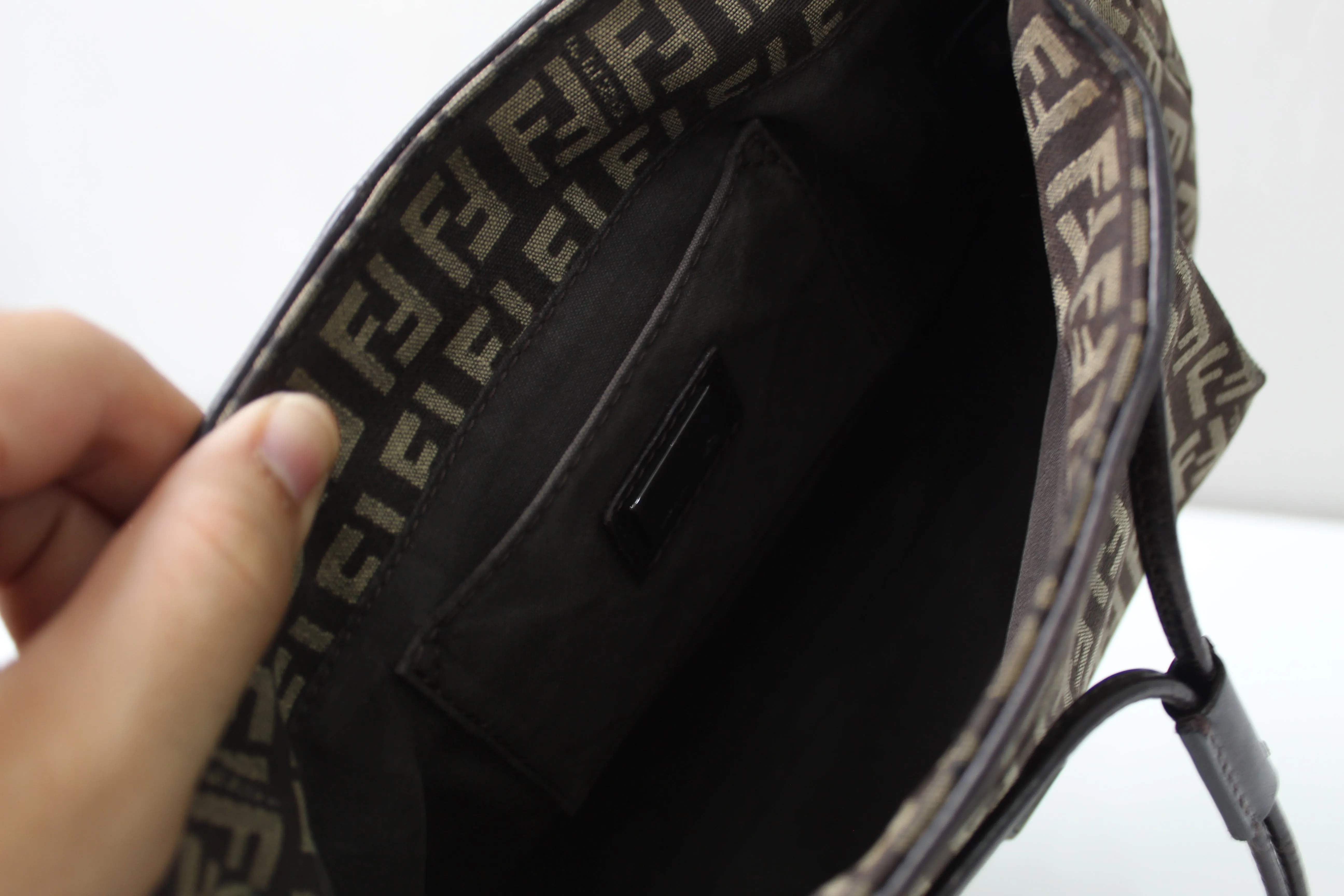Fendi Zucca Baguette Bag