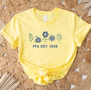 FFA Flower est. 1928 T-Shirt (XS-4XL) - Multiple Colors!