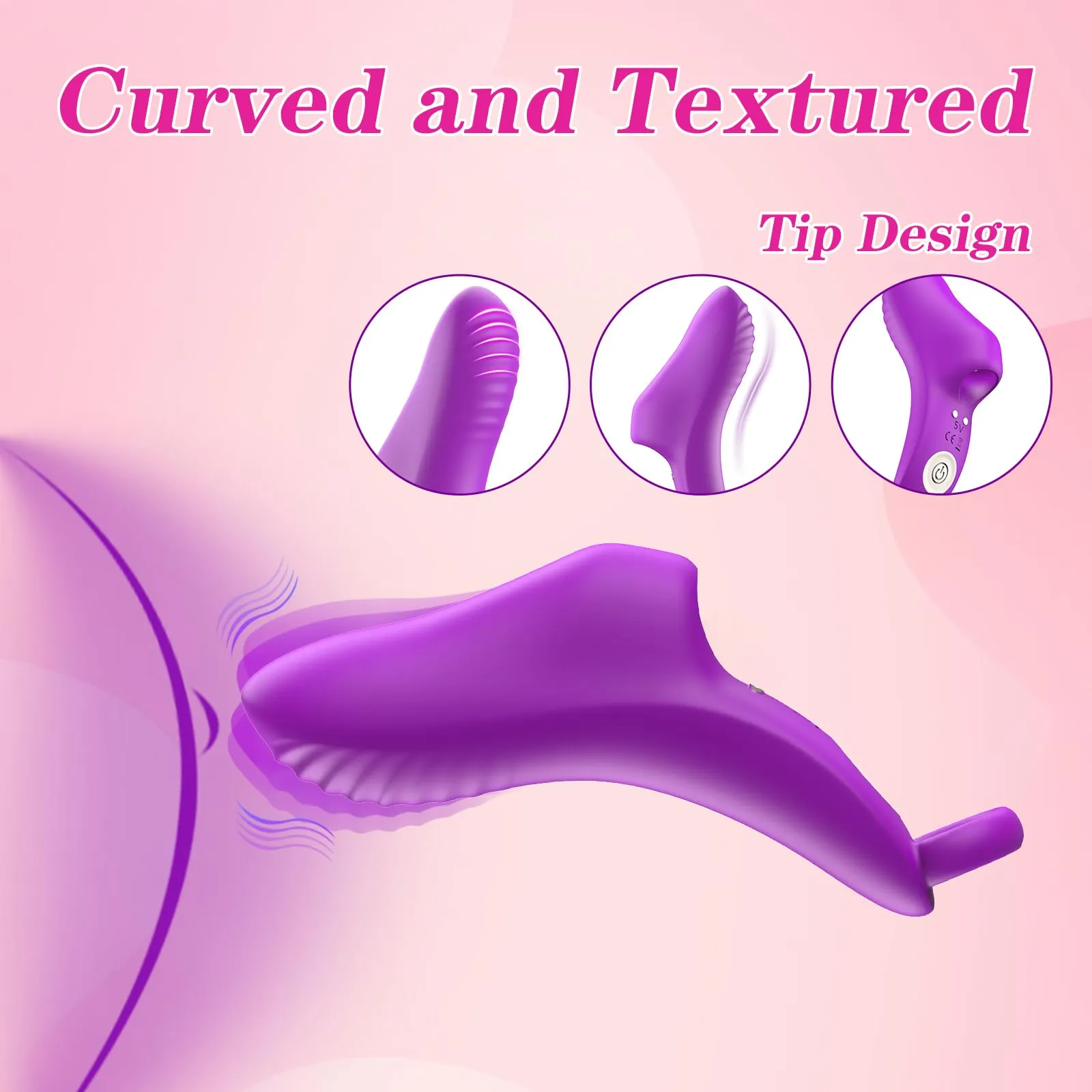 Fin App-controlled G-spot Finger vibrator