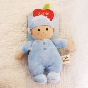 First Baby Doll in Blue, Organic Cotton by Apple Park, 3 mo. 
