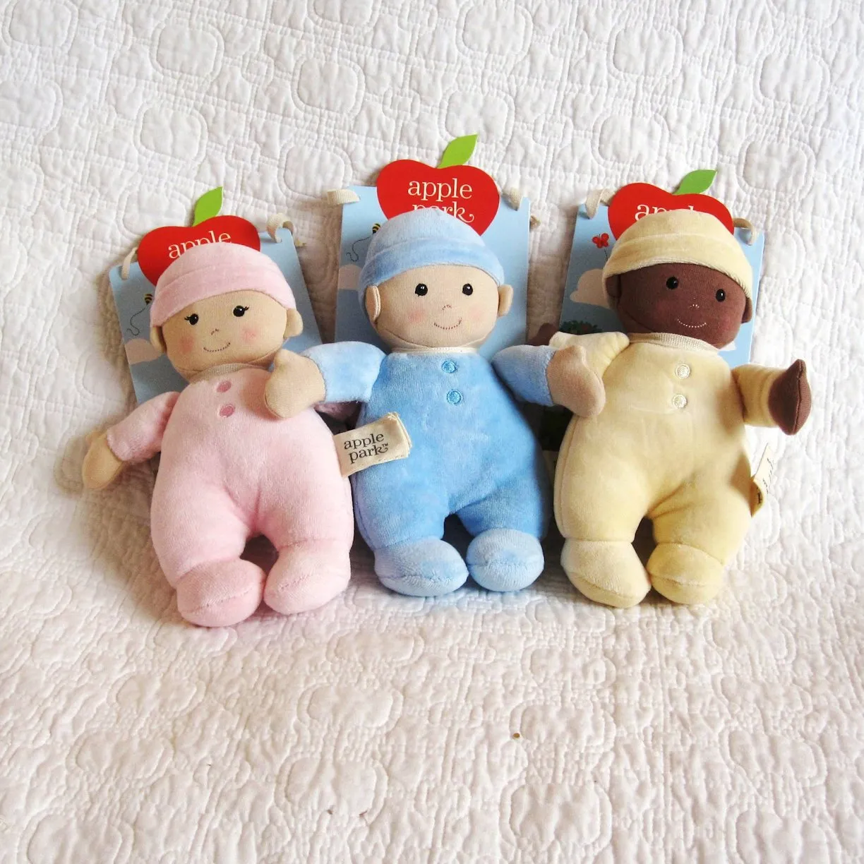 First Baby Doll in Blue, Organic Cotton by Apple Park, 3 mo. 