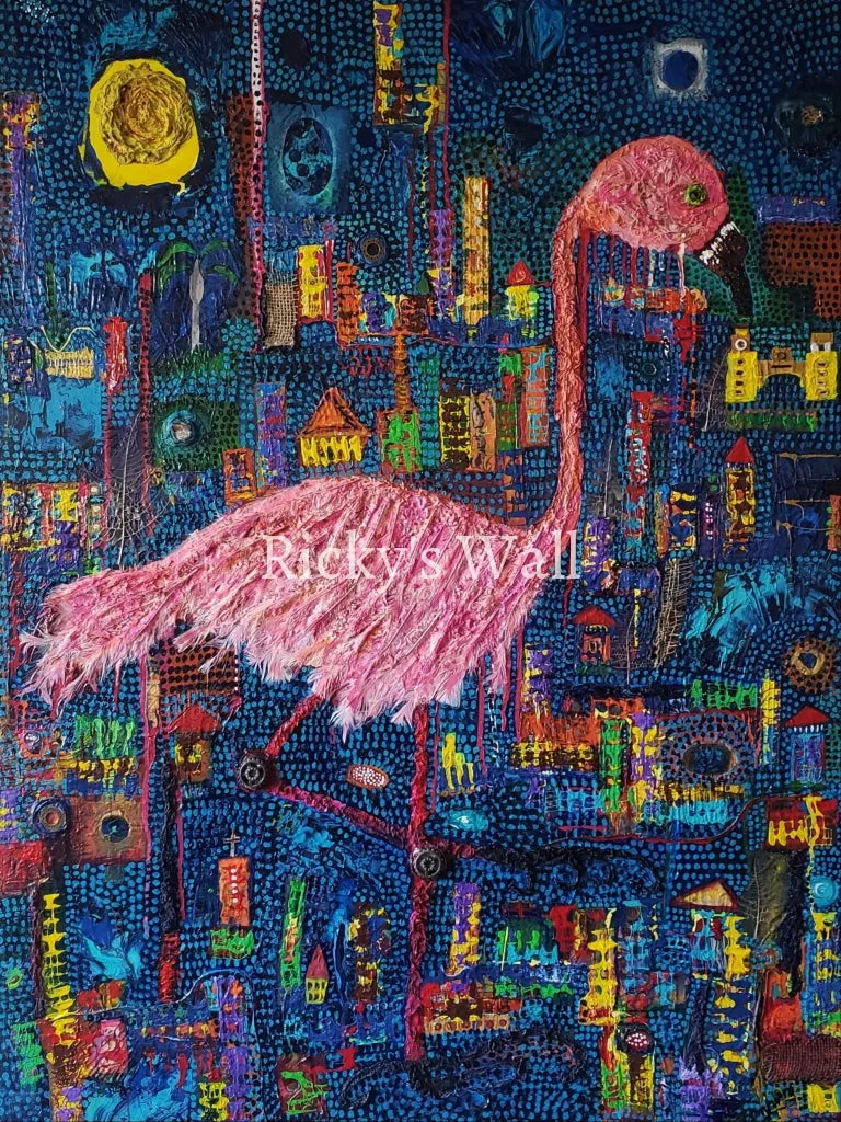 Flamintropolis - PREMIUM - 36 x 48 in. By A. Woungly Massaga