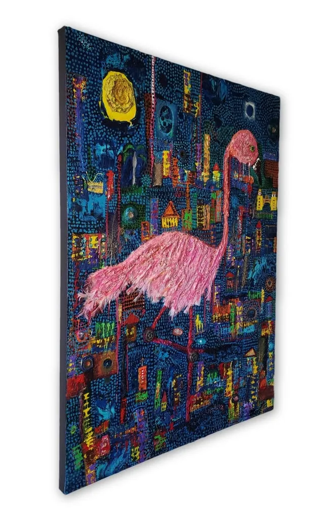 Flamintropolis - PREMIUM - 36 x 48 in. By A. Woungly Massaga