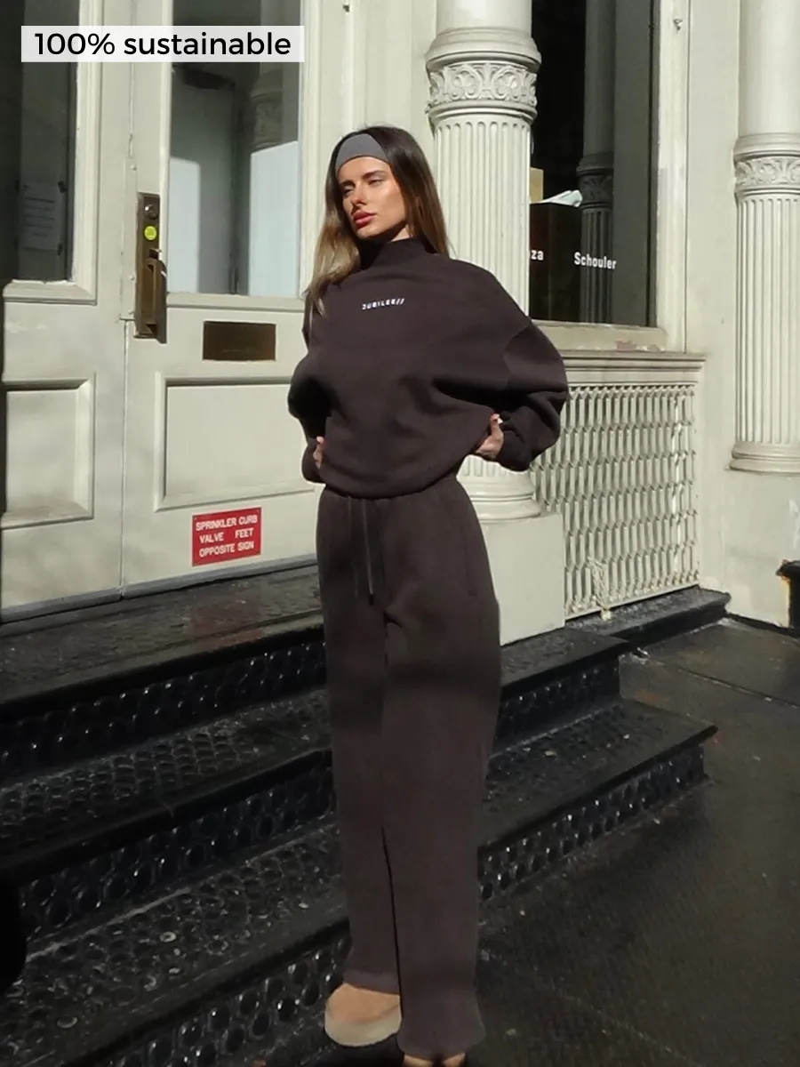 Fleece Wide Leg Pant