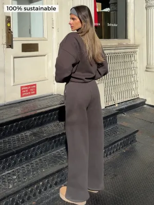 Fleece Wide Leg Pant