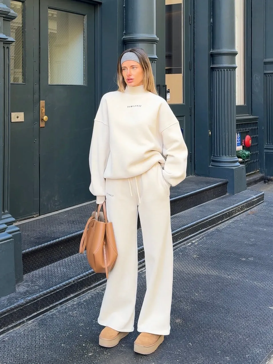 Fleece Wide Leg Pant