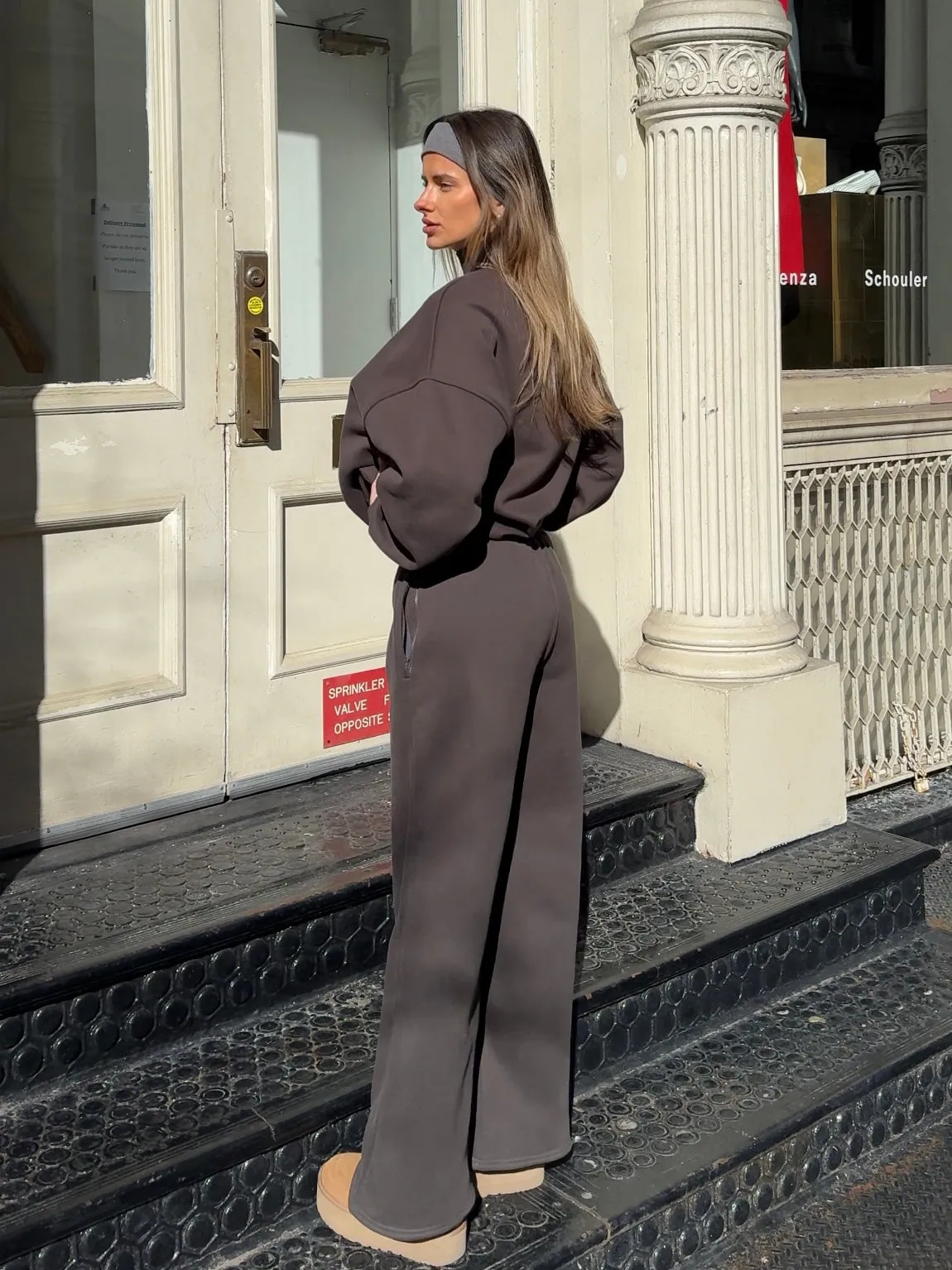 Fleece Wide Leg Pant