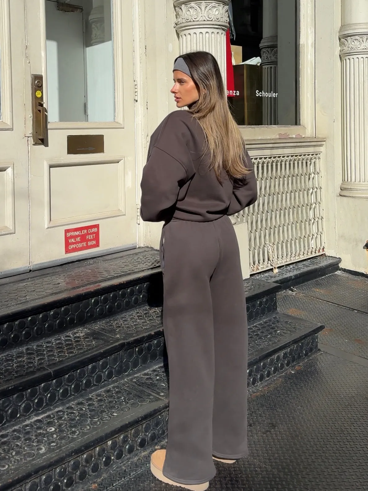 Fleece Wide Leg Pant