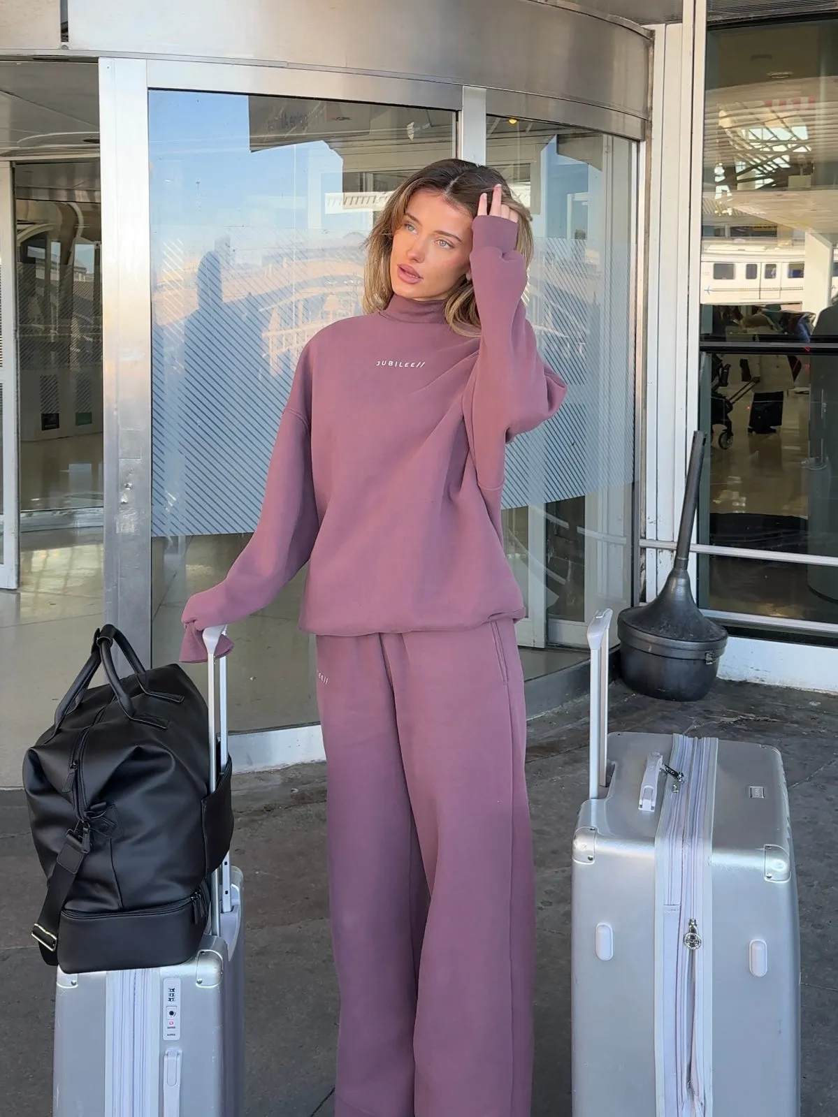 Fleece Wide Leg Pant