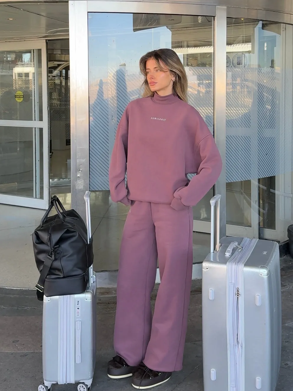 Fleece Wide Leg Pant