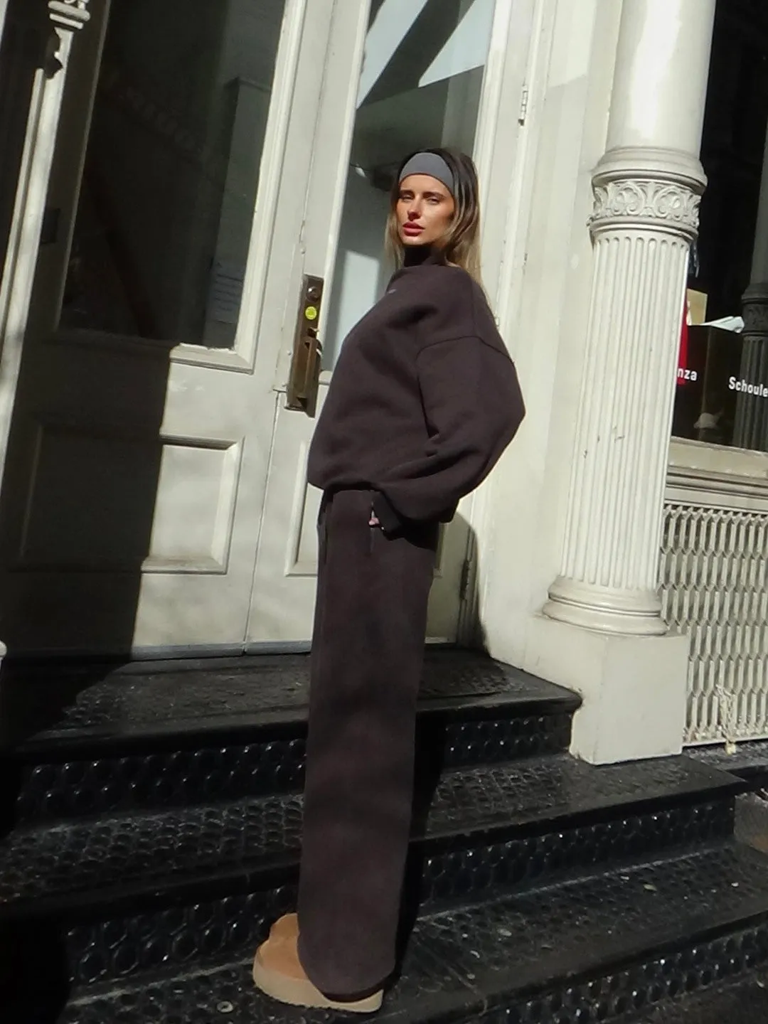 Fleece Wide Leg Pant