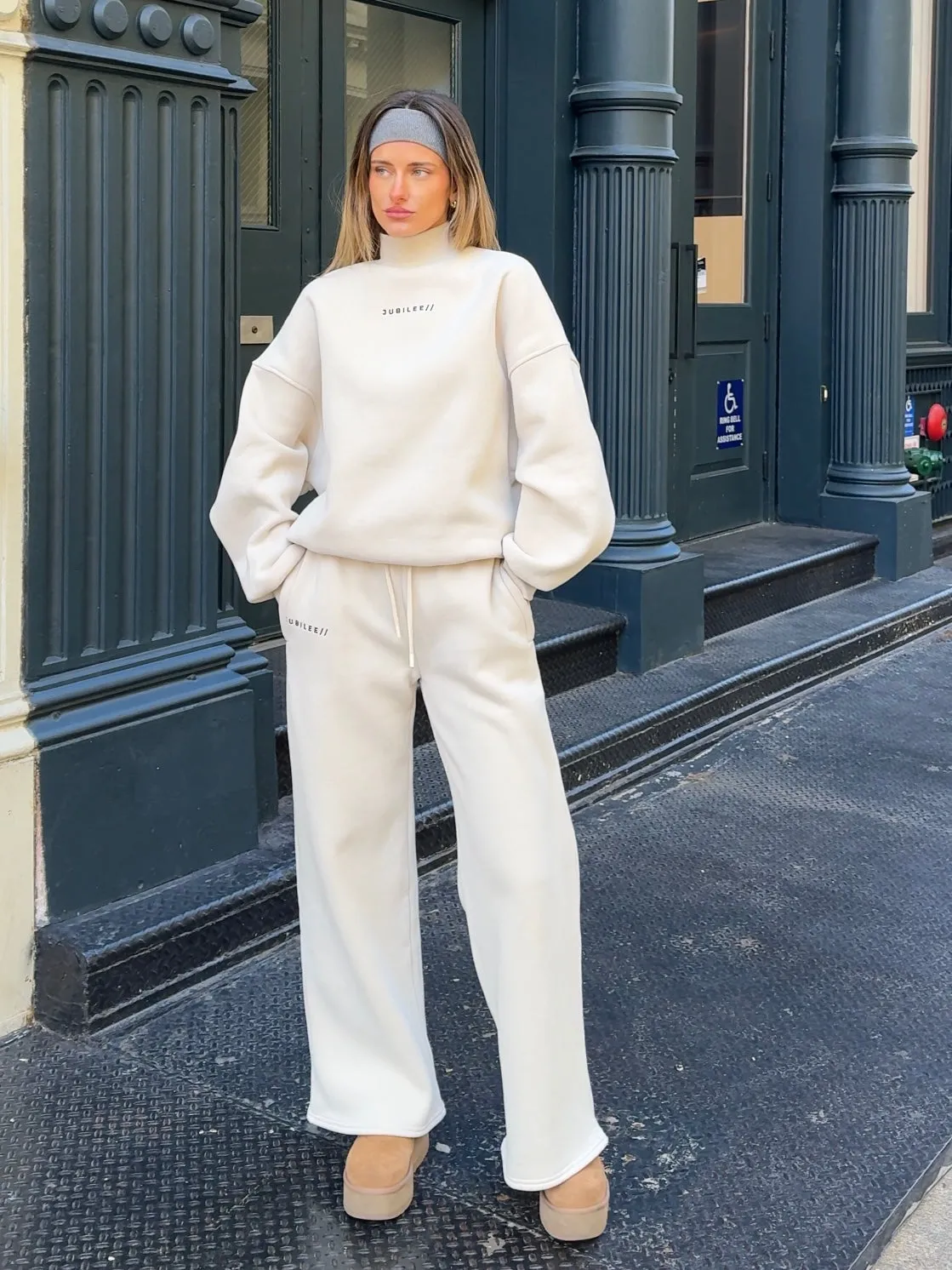 Fleece Wide Leg Pant