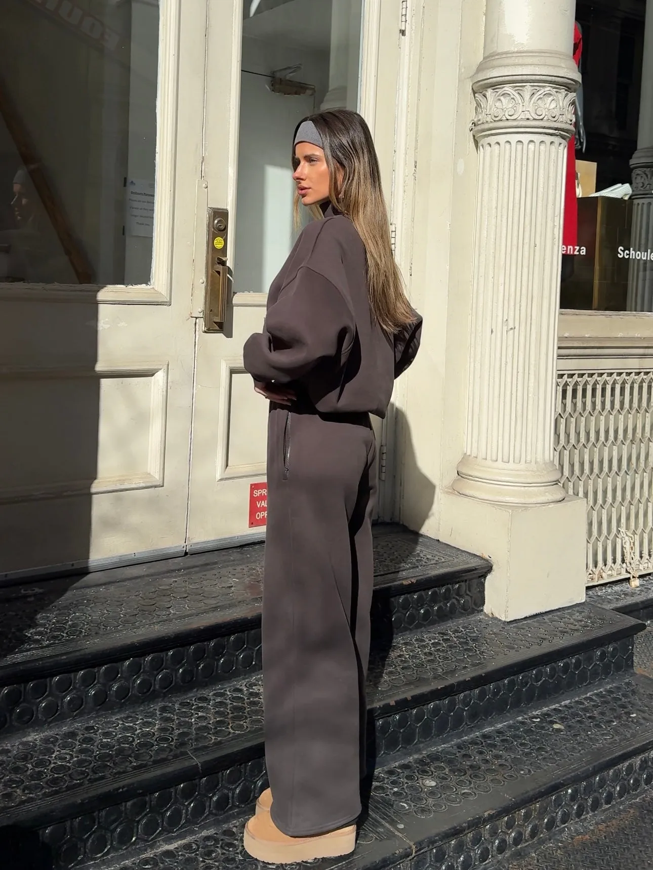 Fleece Wide Leg Pant
