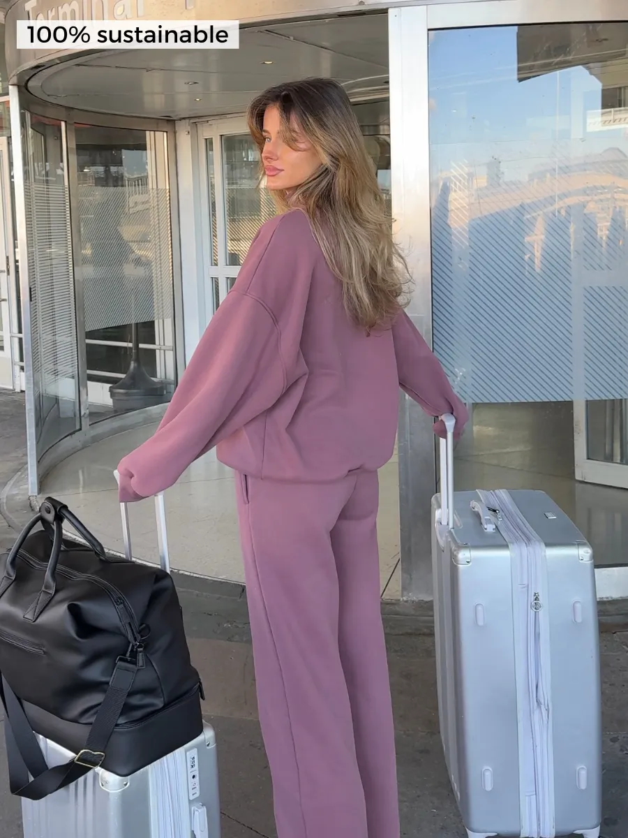 Fleece Wide Leg Pant