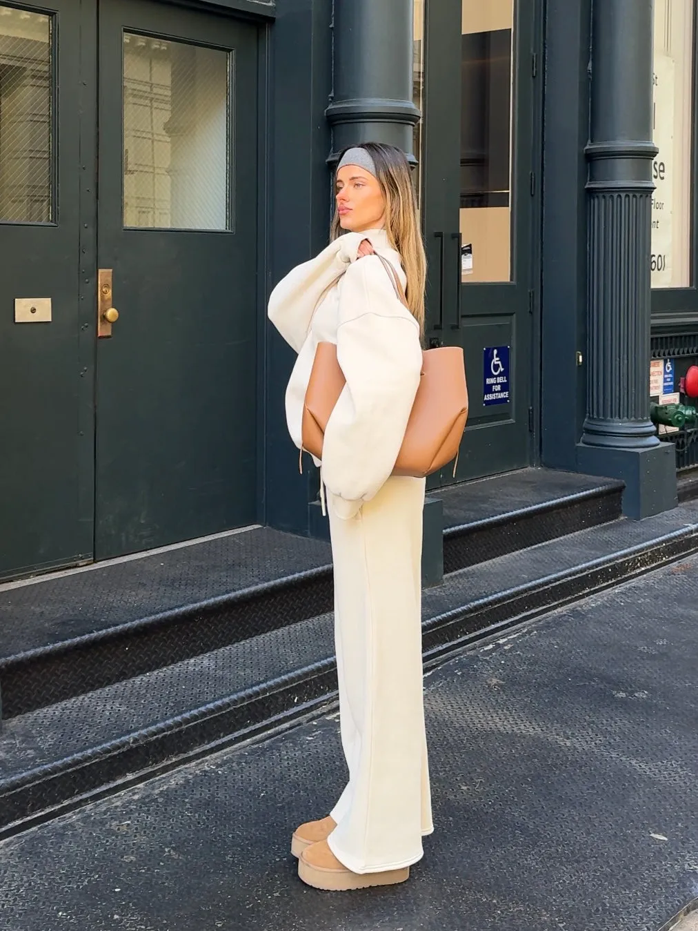 Fleece Wide Leg Pant