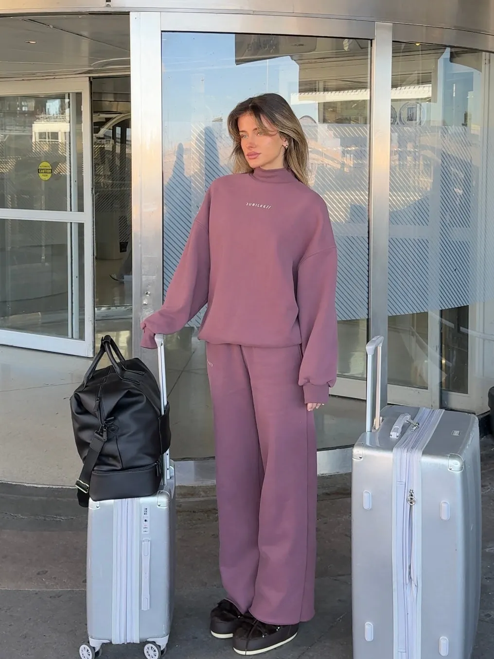 Fleece Wide Leg Pant