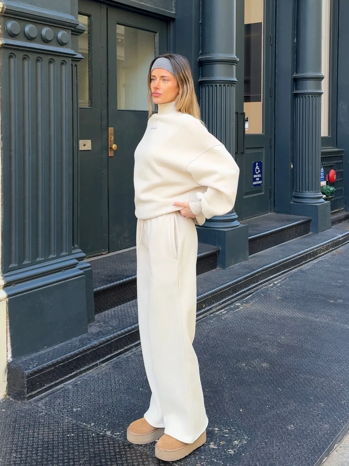 Fleece Wide Leg Pant
