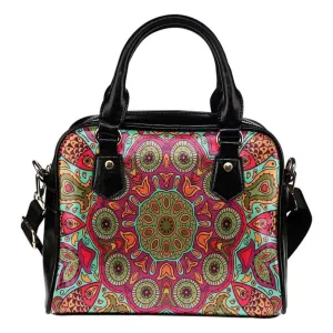 Flying Fish Mandala Shoulder Handbag