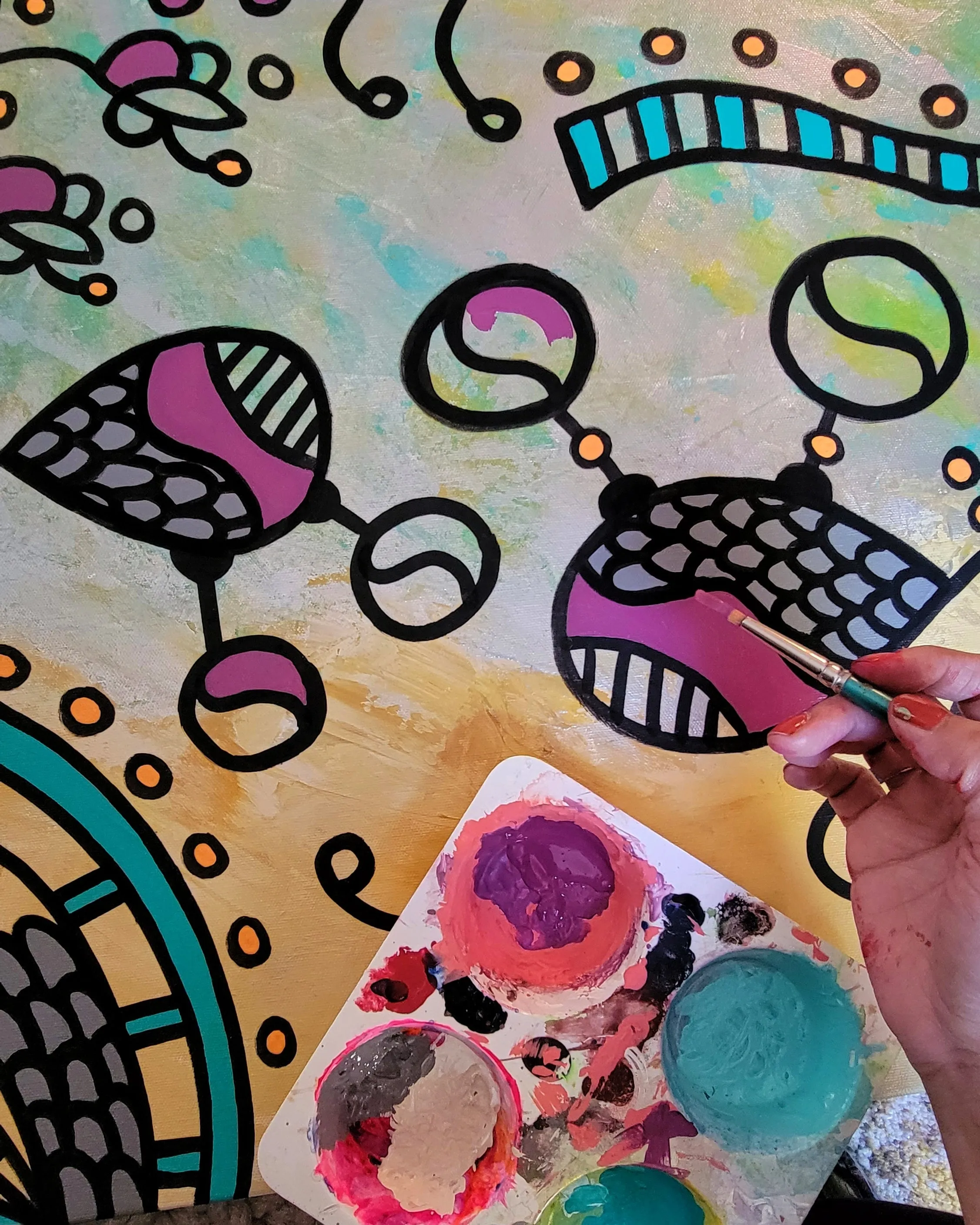 Frosted Plums Original Canvas