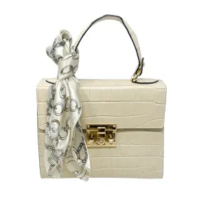 German Fuentes Handbag Beige with Scarf