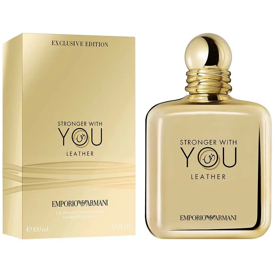 Giorgio Armani Emporio Armani Stronger With You Leather Pour Homme Perfume For Men EDP 100ml