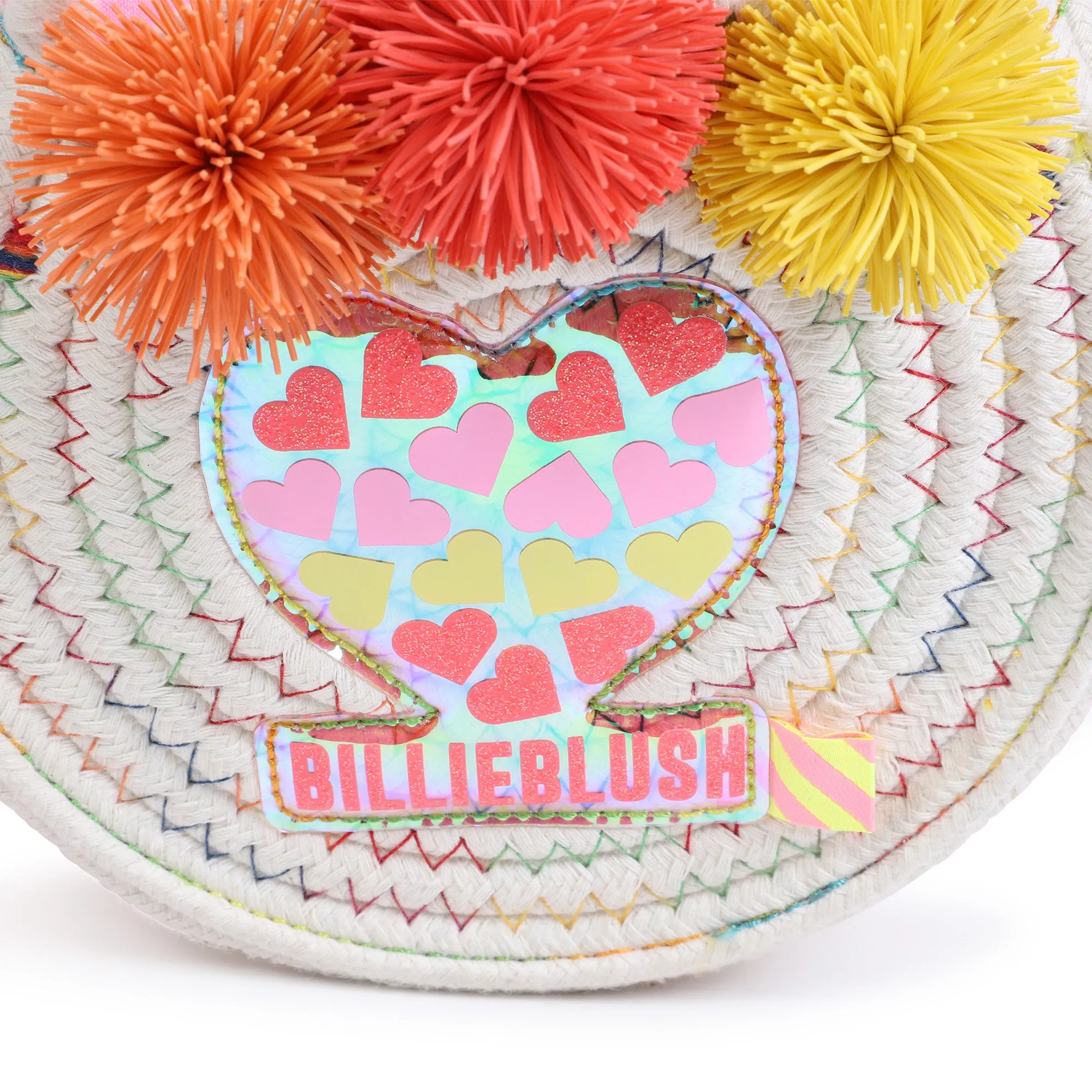 Girls Pink Pom Pom Bag