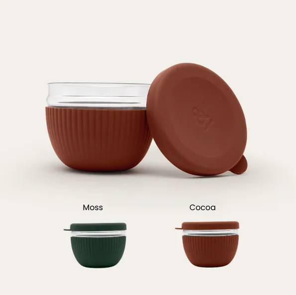 Glass Lunch Bowl - Cocoa