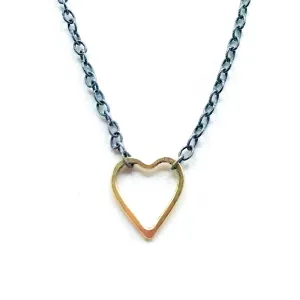 Golden Heart on a Blackened Chain