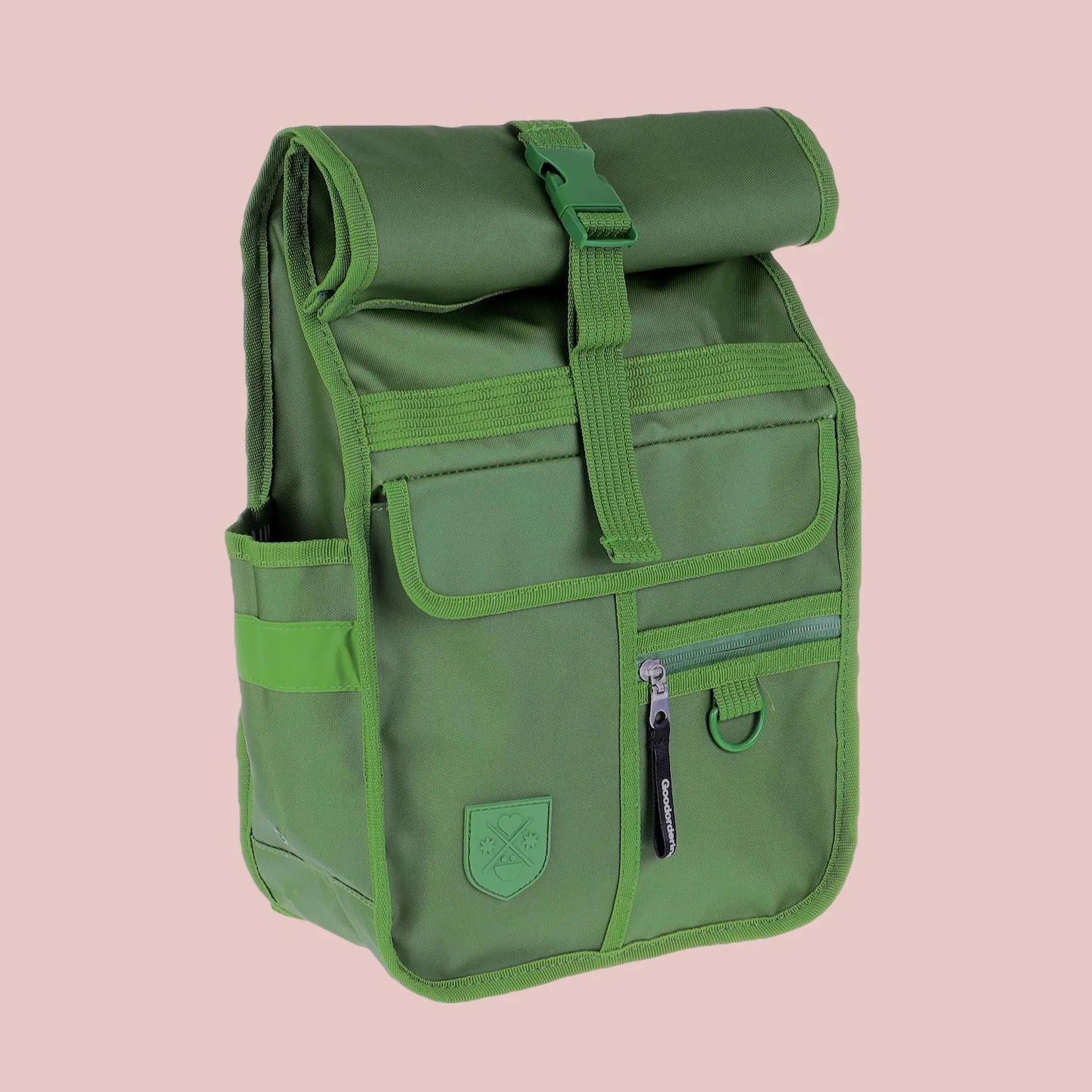 Green Mini Rolltop Backpack Eco Monochrome