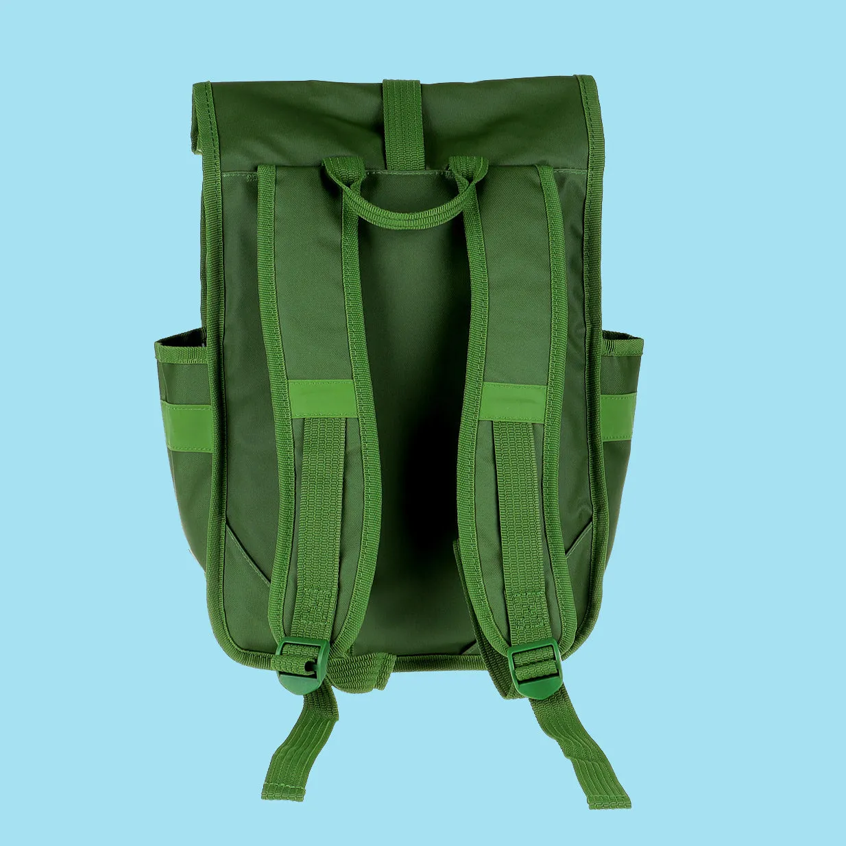 Green Mini Rolltop Backpack Eco Monochrome