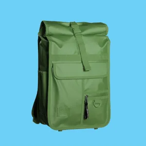Green Mini Rolltop Backpack Eco Monochrome