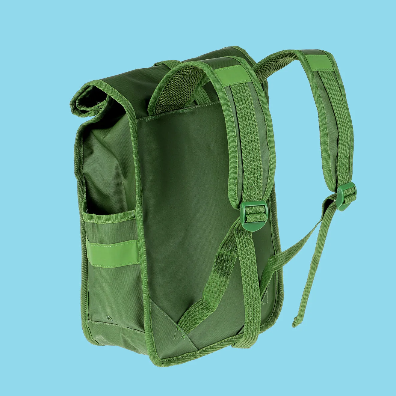 Green Mini Rolltop Backpack Eco Monochrome