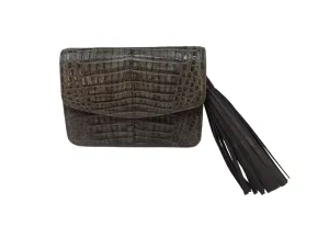 GREY CAIMAN SMALL BOX HANDBAG
