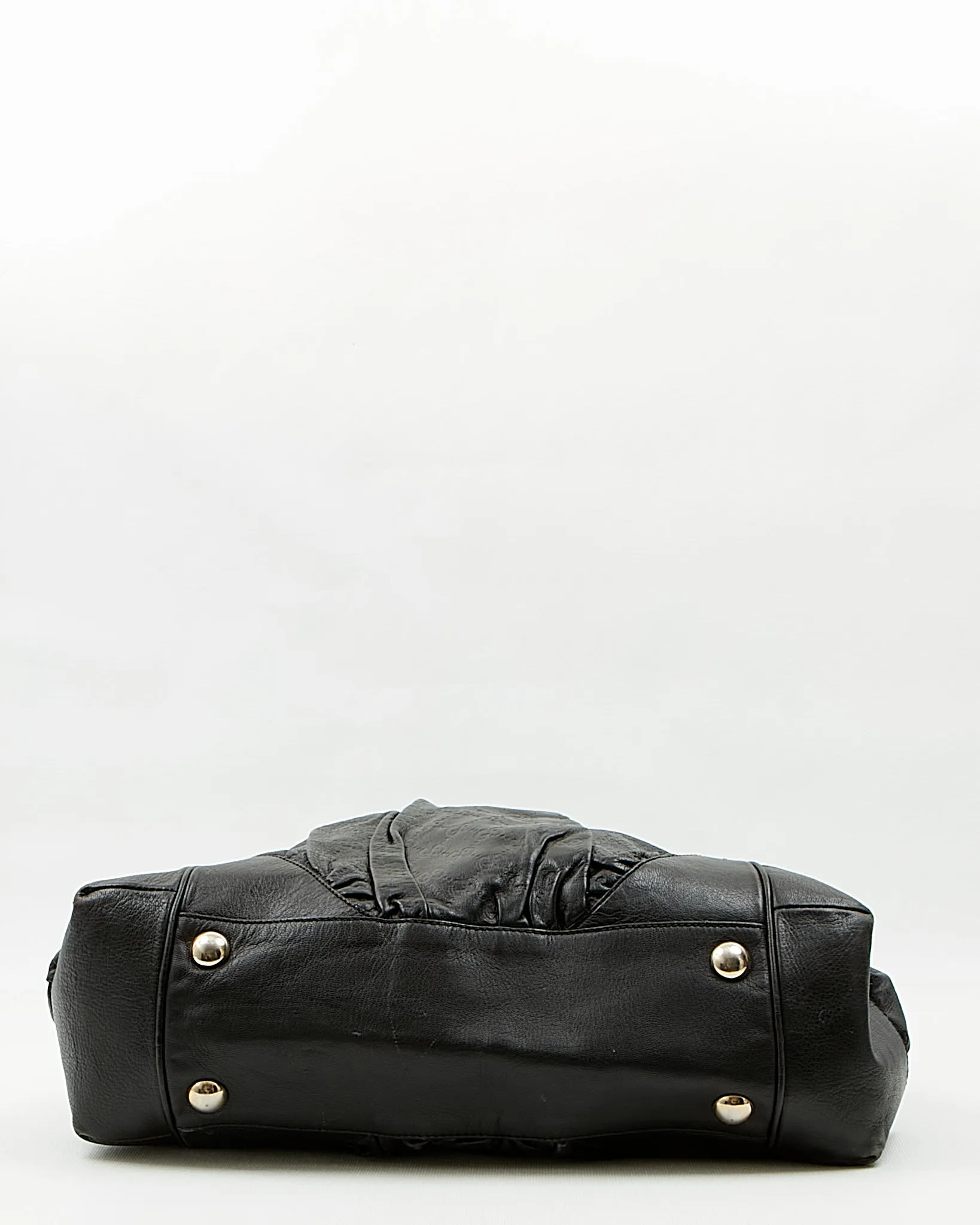 Gucci Black GG Leather Large Tote Bag
