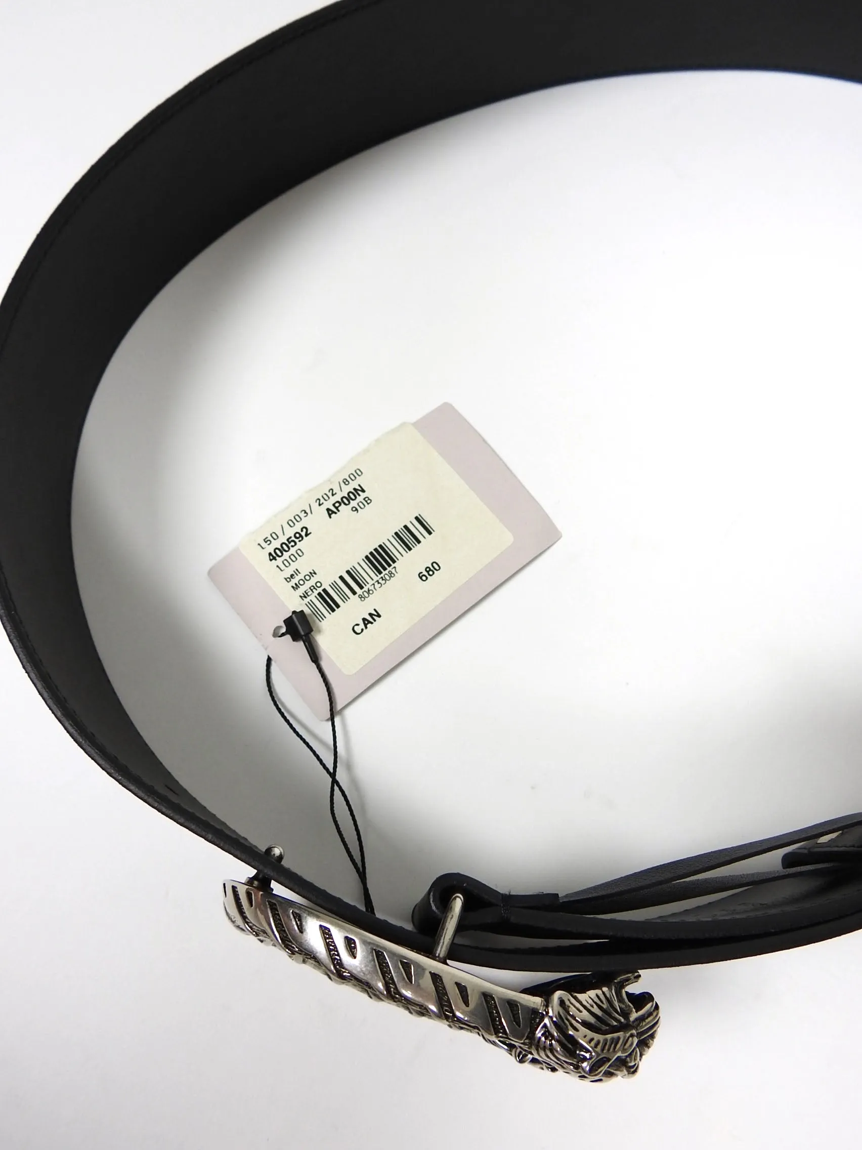 Gucci Black Leather Dionysus Belt Size 90