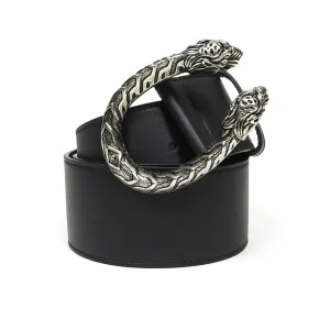 Gucci Black Leather Dionysus Belt Size 90