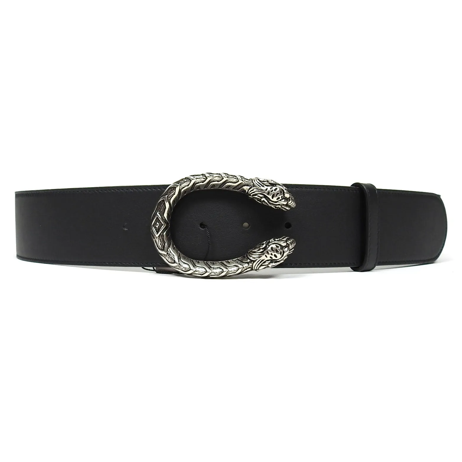 Gucci Black Leather Dionysus Belt Size 90