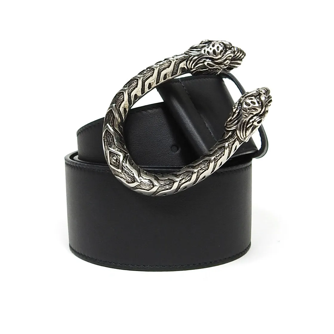 Gucci Black Leather Dionysus Belt Size 90