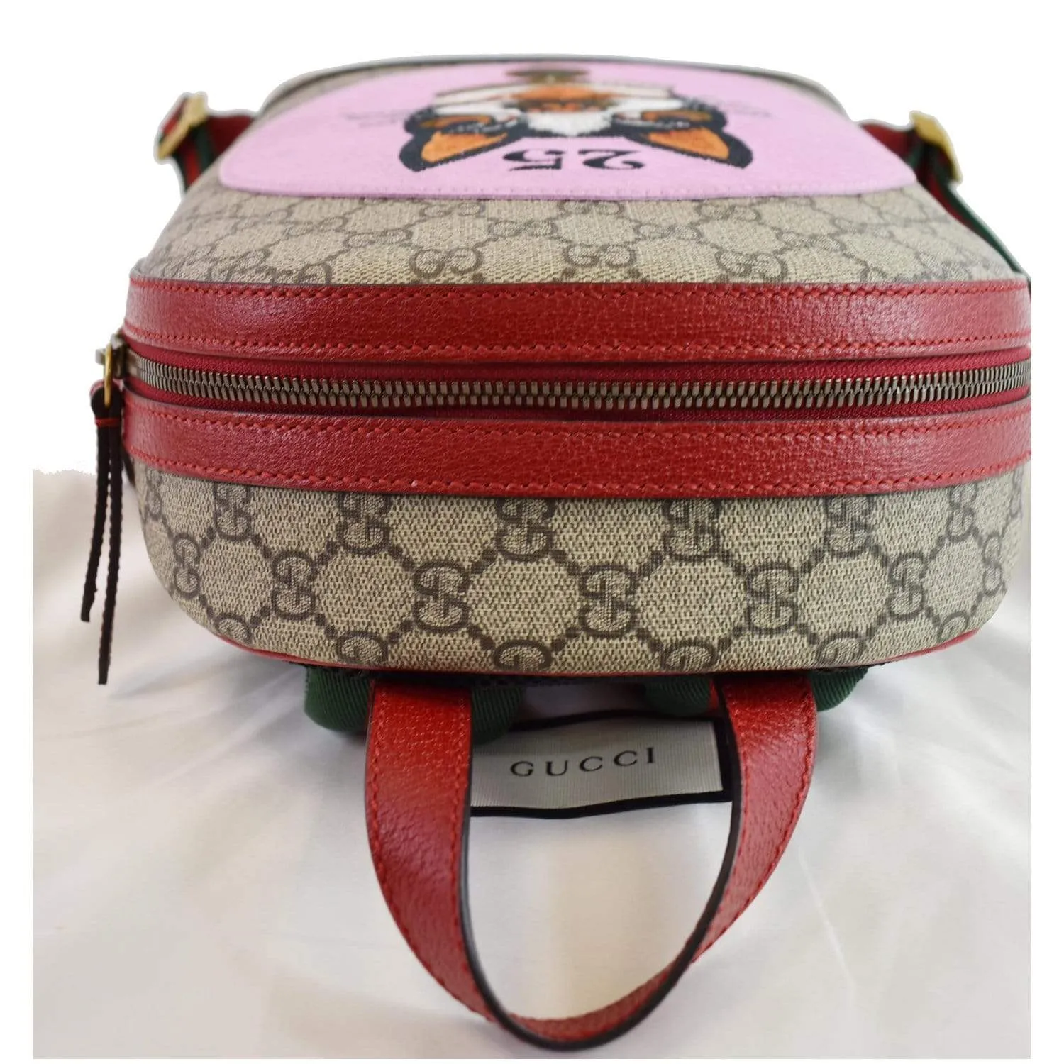GUCCI Bosco GG Supreme Canvas Backpack Bag Beige 495621