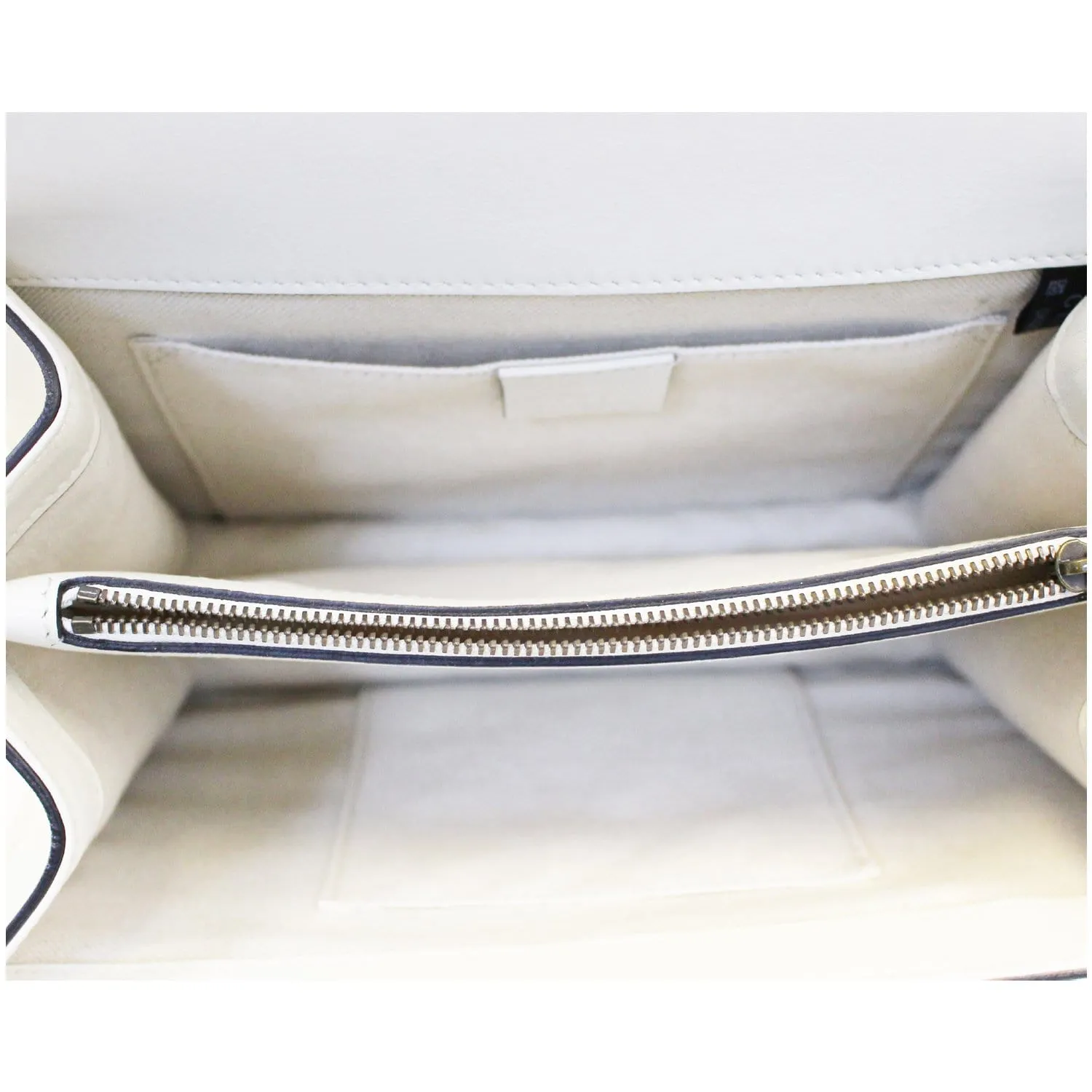 GUCCI Dionysus Medium Leather Top Handle Bag White