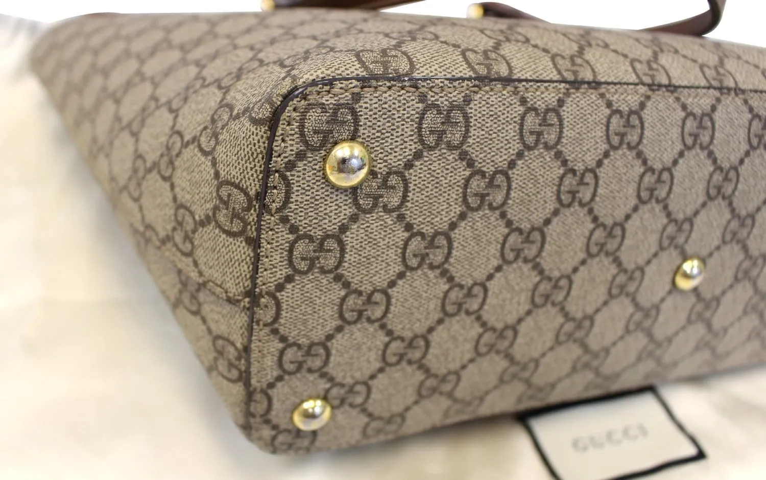 GUCCI GG Supreme Medium Tote Shoulder Bag 415721