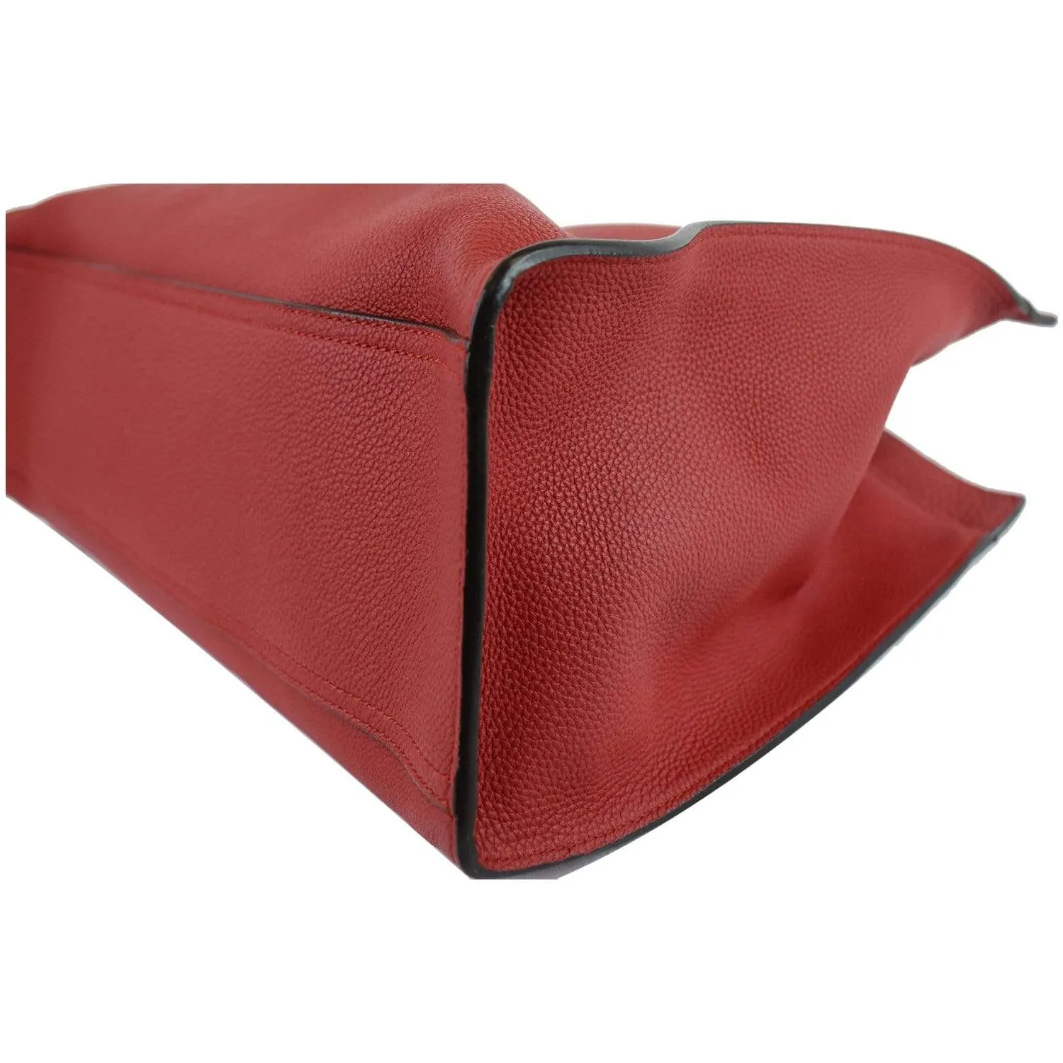 GUCCI Jackie Large Top Handle Leather Tote Bag Red 362970