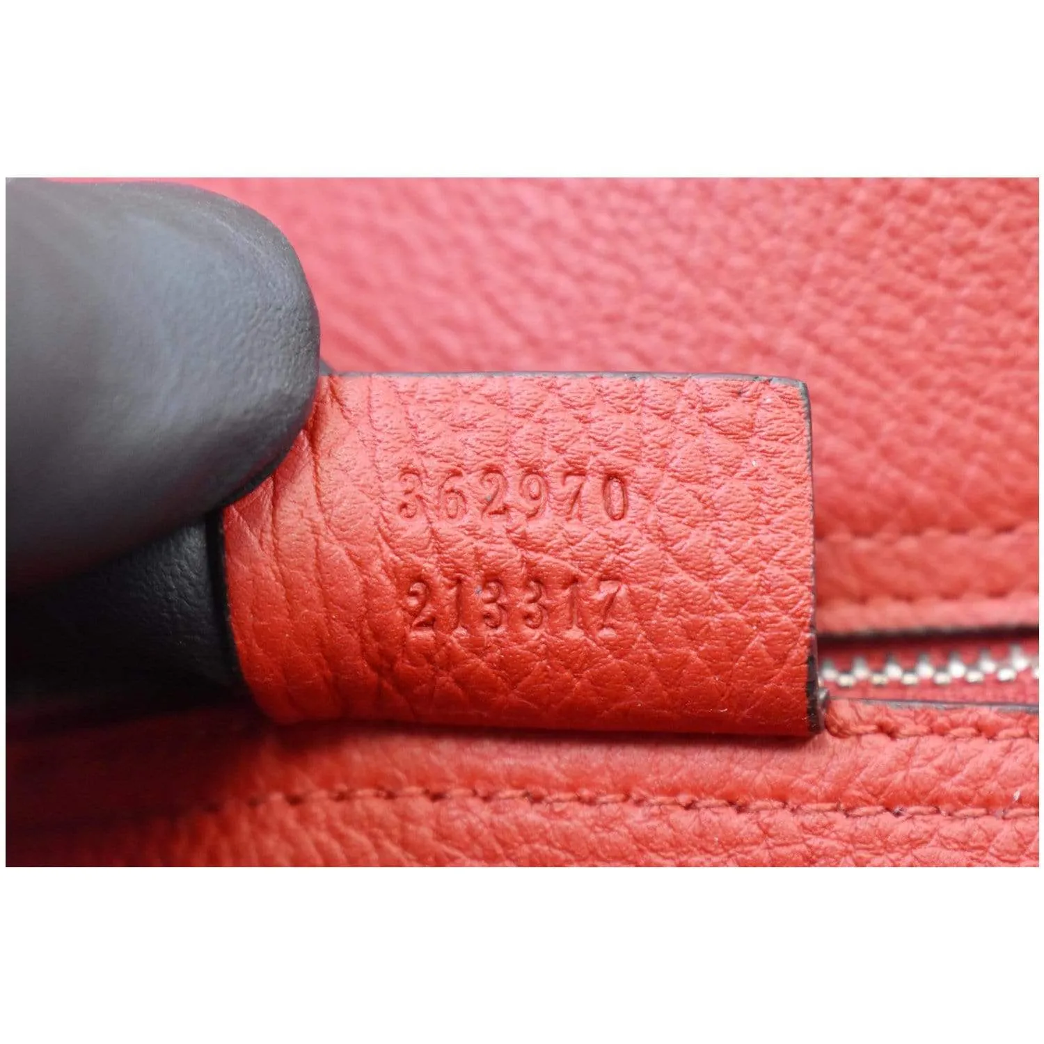 GUCCI Jackie Large Top Handle Leather Tote Bag Red 362970