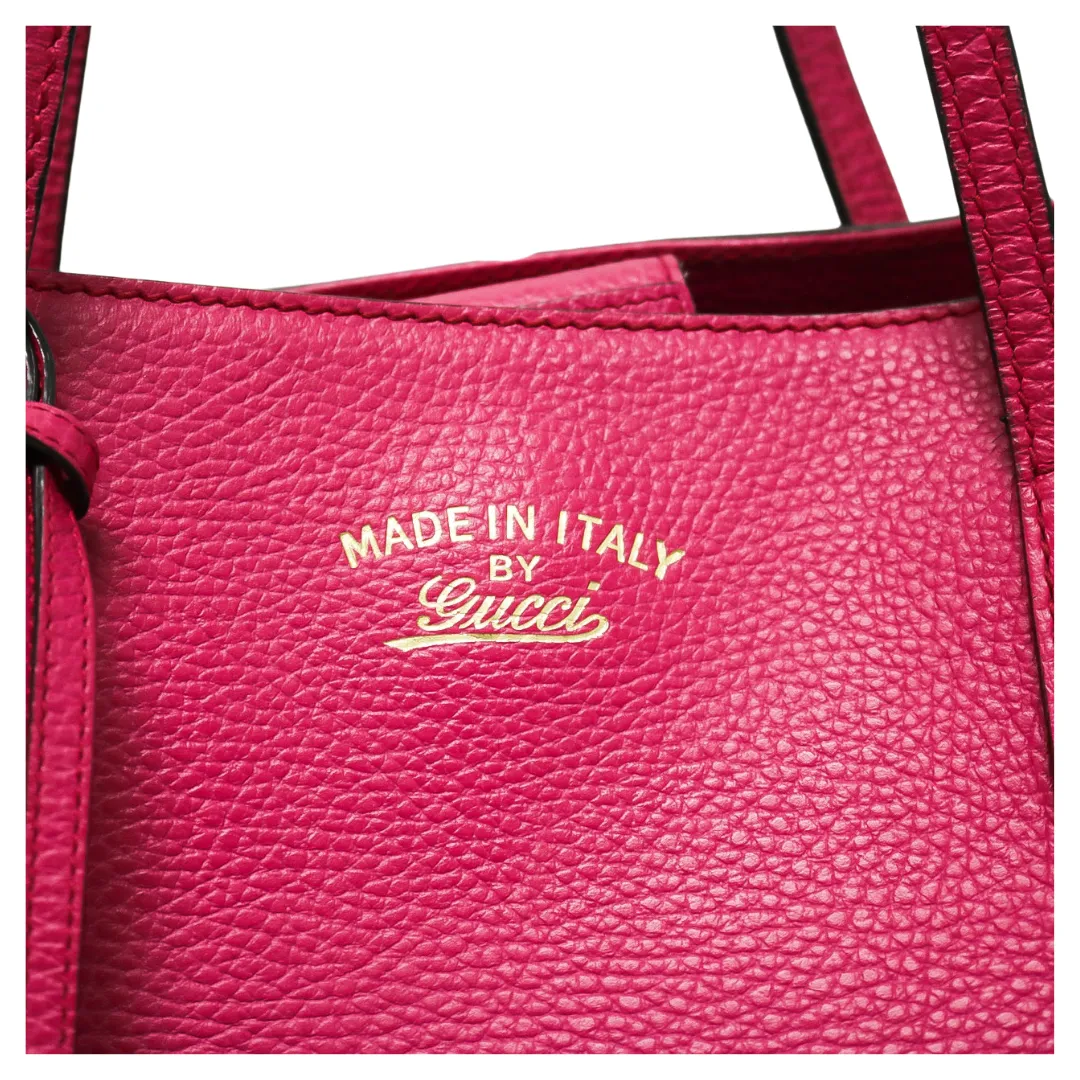 GUCCI LEATHER SWING MEDIUM TOTE