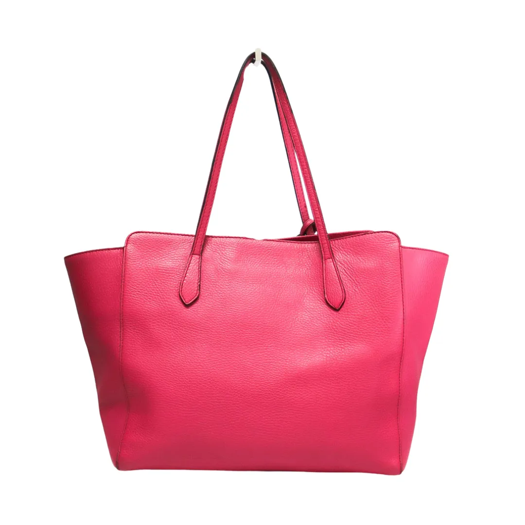 GUCCI LEATHER SWING MEDIUM TOTE
