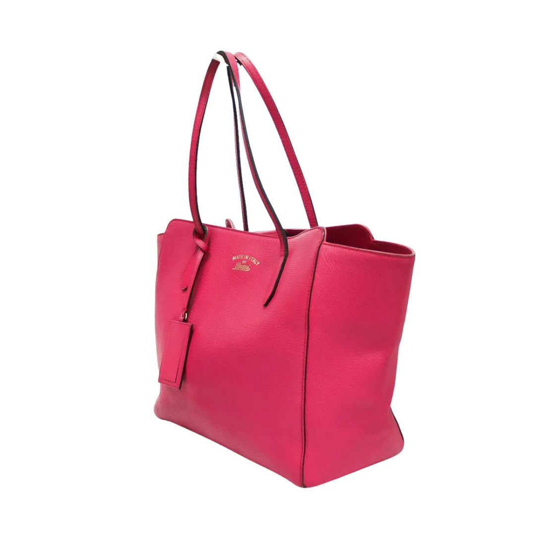 GUCCI LEATHER SWING MEDIUM TOTE