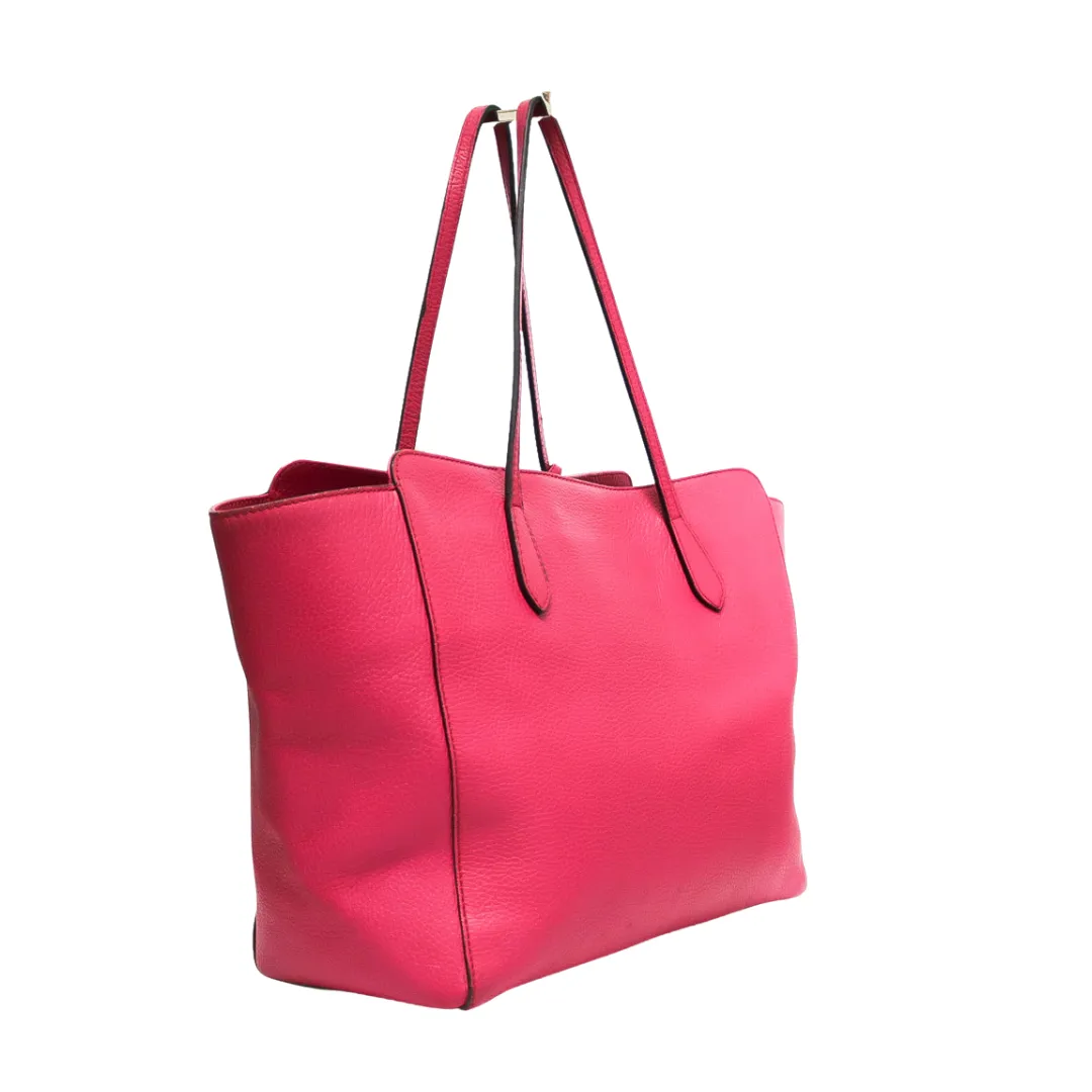 GUCCI LEATHER SWING MEDIUM TOTE