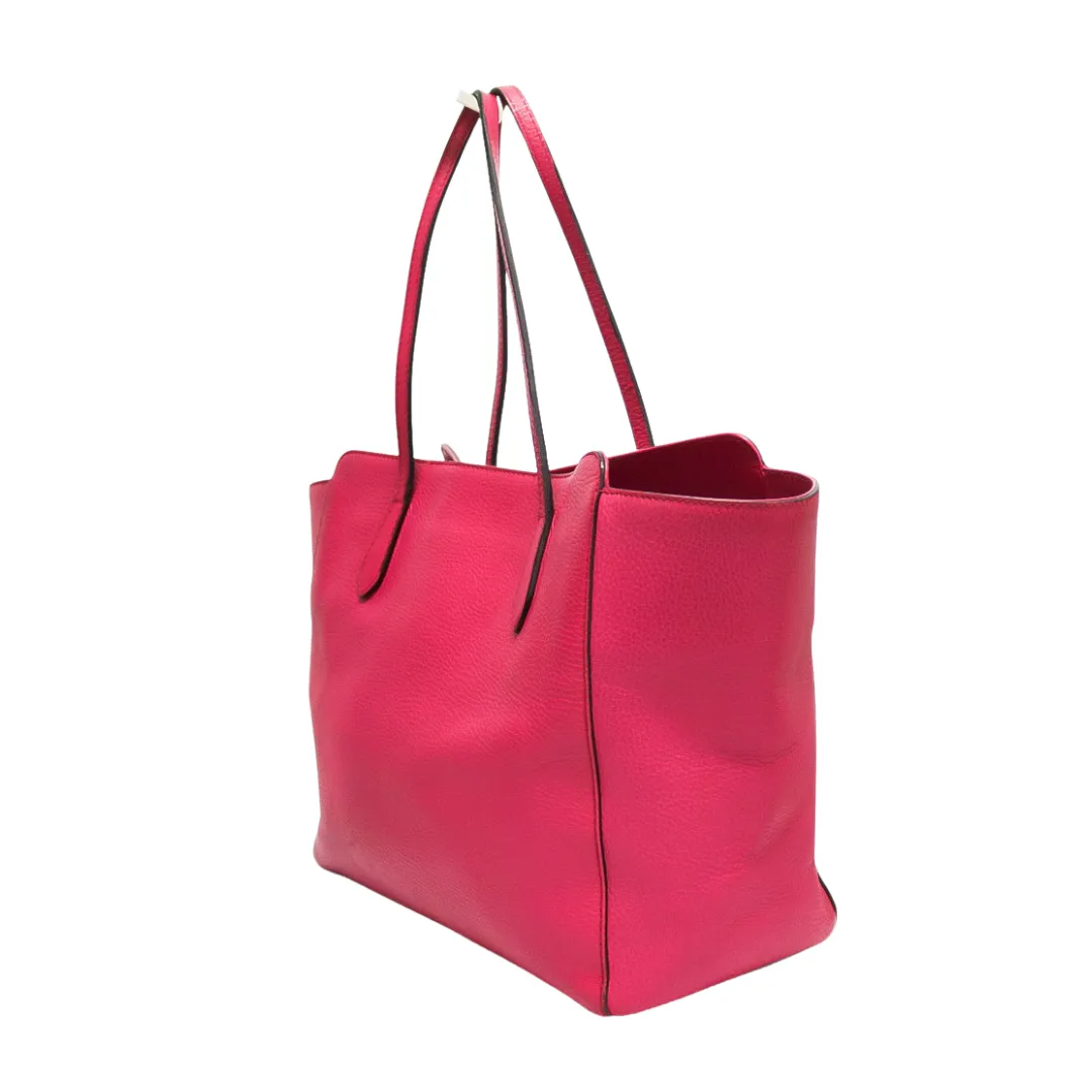 GUCCI LEATHER SWING MEDIUM TOTE